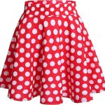 DRESSTELLS Skirt for Women Mini Skirts Versatile A-line Basic Stretchy Flared Skater Skirt